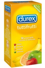  Durex TUTTIFRUTTI - 4 parfums - NOUVEAU