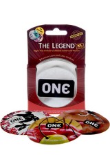 One The Legend XL, 3 pr�servatifs tr�s large 56 mm